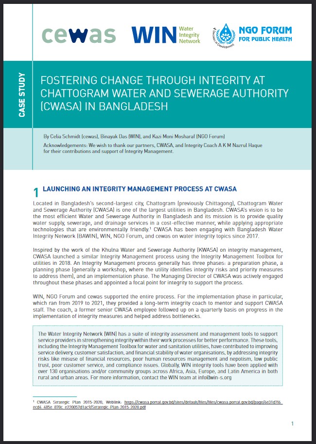 Cover of Chattogram Water And Sewerage Authority